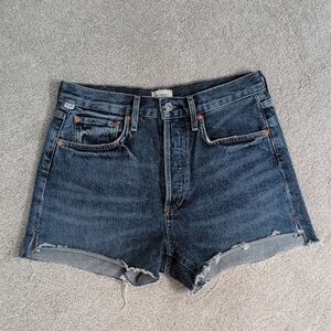 Citizens Of Humanity Blue High-Waisted Jean Shorts